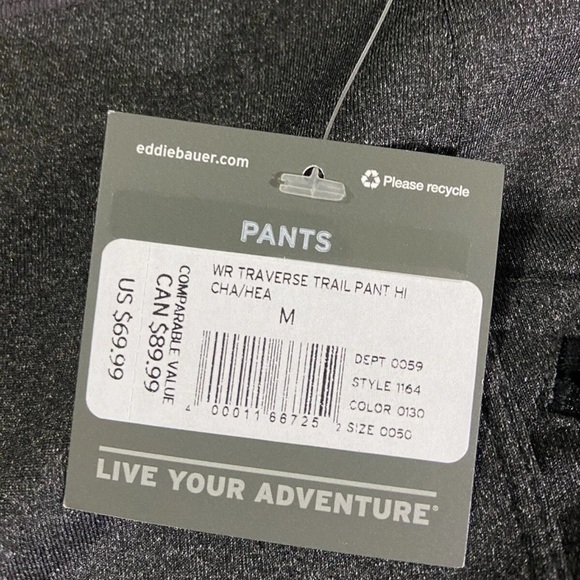 Eddie Bauer Traverse Trail Pant With Pockets Women’s High Rise Size M - Picture 5 of 6